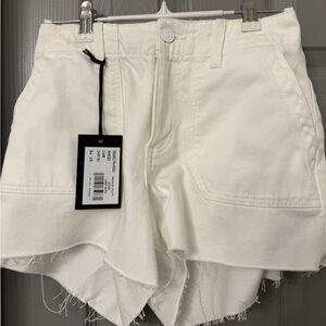 PAIGE White Jean Shorts NWT